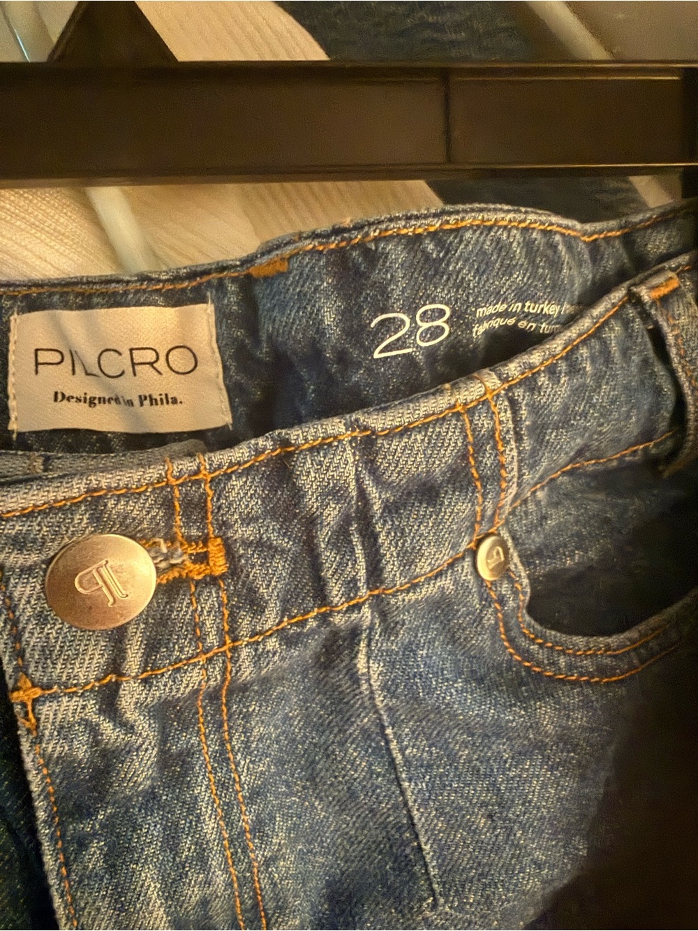 Pilcro Wide Leg Cropped Women’s Jeans - Blue Denim Size28 - Picture 3 of 8